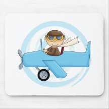 Boy Pilot Tshirts and Gifts Mouse Pad