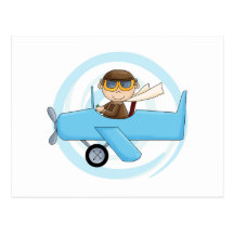 Boy Pilot Tshirts and Gifts Postcard