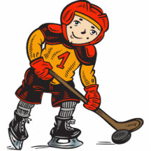 Boy Playing Hockey Photo Cutout