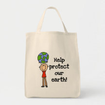 Boy Protect Our Earth T-shirts and Gifts Canvas Bag