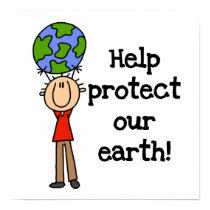 Boy Protect Our Earth T-shirts and Gifts posters