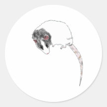 Boy-Rat Round Sticker