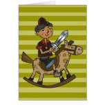 Boy Riding Rocking Horse Cards