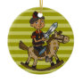 Boy Riding Rocking Horse Ornament