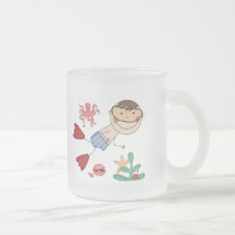 Boy Swimming T-shirts and Gifts Mugs