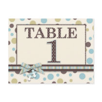 Boy Table Number Postcard 1