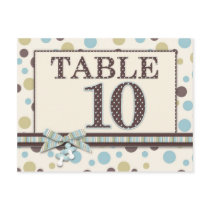 Boy Table Number Postcard 10
