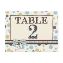 Boy Table Number Postcard 2