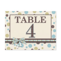 Boy Table Number Postcard 4