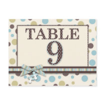 Boy Table Number Postcard 9