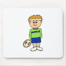 Boy Tennis Mouse Pad