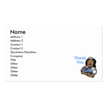 Boy thank you nurse business card templates