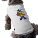 Boy Throwing Snowballs Dog Tshirt