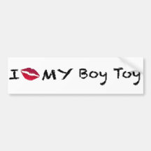 Boy Toy Bumper Stickers