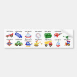 Boy Toys Waterproof Sippy Cup Labels Bumper Stickers