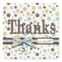 Boy TY Square Sticker