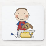 Boy Washing Dog Tshirts and Gifts Mouse Mats