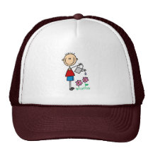 Boy Watering Flowers Hat