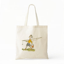 Boy with Fishing Rod Tote Bag