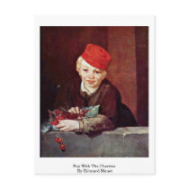 Boy With The Cherries By Edouard Manet Postcard