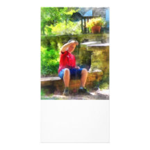 Boy With Yoyo Photo Greeting Card