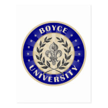 Boyce University Navy Postcard