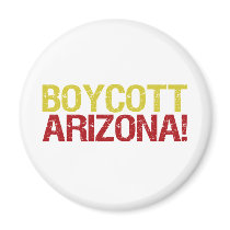 boycott arizona refrigerator magnets