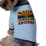 BOYCOTT ARIZONA Tshirts, Buttons, Hoodies pet clothing