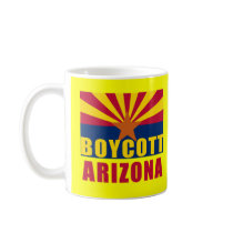 BOYCOTT ARIZONA Tshirts, Buttons, Hoodies Coffee Mug
