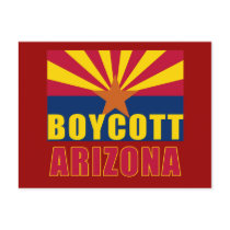BOYCOTT ARIZONA Tshirts, Buttons, Hoodies Postcards