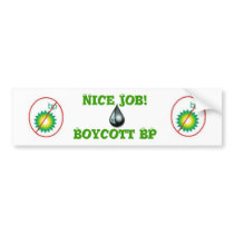 Boycott BP Bumper Stickers