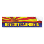 Boycott California - Support Arizona Bumper Stickers