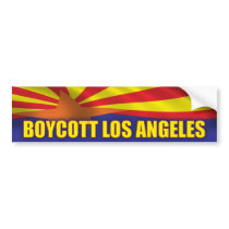 Boycott Los Angeles- Support Arizona Bumper Stickers