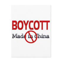BOYCOTT  MADE IN CHINA POSTCARDS