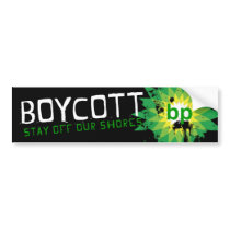 Boycott_stay Off Our Shore Bumper Stickers
