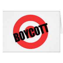 BOYCOTT TARGET GREETING CARD