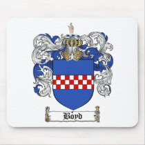 BOYD FAMILY CREST -  BOYD COAT OF ARMS MOUSE PADS