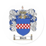 BOYD FAMILY CREST -  BOYD COAT OF ARMS STICKER