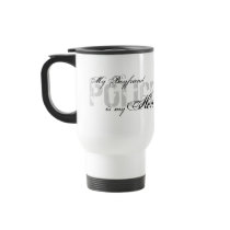 Boyfriend Is My Hero - POLICE Coffee Mugs
