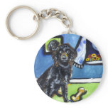Boykin Spaniel senses smiling moon Key Chains