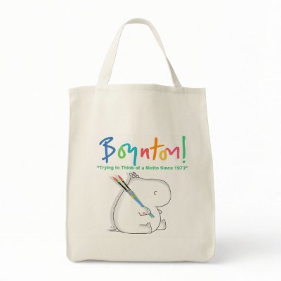 BOYNTON! HIPPO LOGO BAGS by SandraBoynton