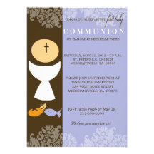Boy's 1st Communion Invitation