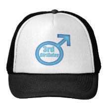 Boys 3rd Birthday Gifts Mesh Hat
