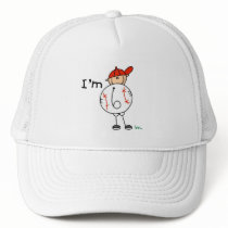 Boy's Baseball I'm 6 Tshirts and Gifts Mesh Hat