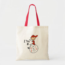 Boys Baseball I'm 8 Tote Bag