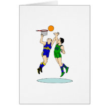 Boys Basketball Greeting Cards