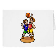 Boys Basketball Greeting Cards