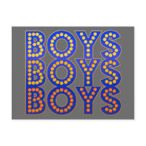 Boys Boys Boys Postcard