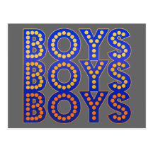 Boys Boys Boys Postcard