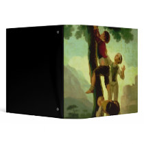 Boys Climbing a Tree, cartoon for a tapestry Vinyl Binders